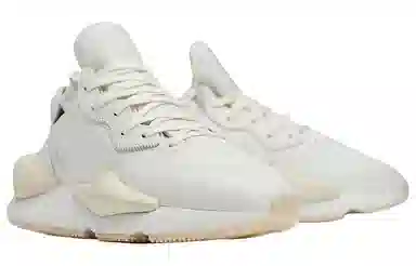 Y-3 White Leather Sneakers
