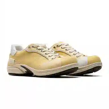 Mule Donkey Retro Thin Sole Low Top Sneakers Cheese Yellow