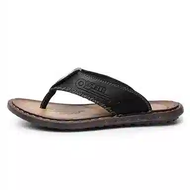 潮泽 时尚简约 防磨人字拖鞋 男款