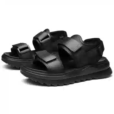 法派 织物 休闲百搭 沙滩凉鞋 男款 黑色