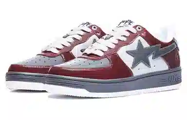 A BATHING APE STA Burgundy Grey