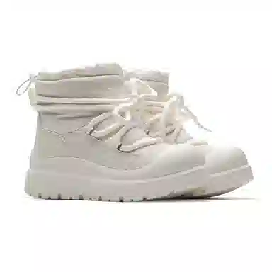 Mule Donkey Snow Boots White