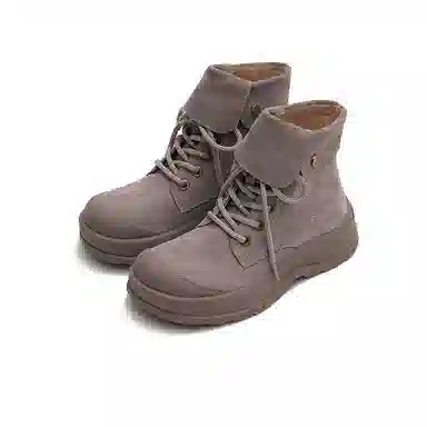MASOOMAKE Cute Design Series Suede Martin Boots Women