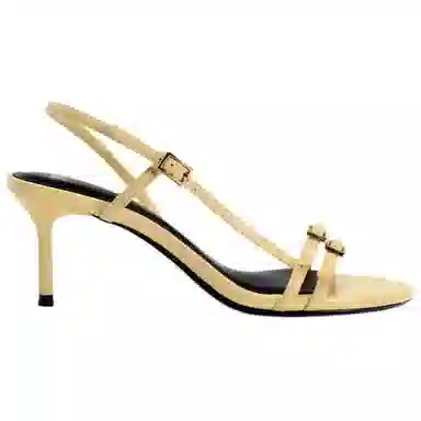 ZARA PU Sandals Yellow