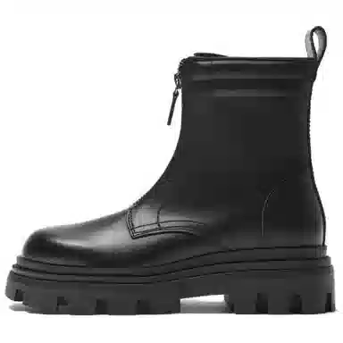 ZARA PU Boots Black