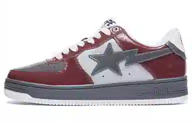 A BATHING APE STA Burgundy Grey