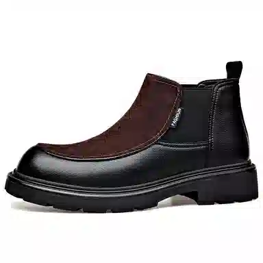 罗蒙 英伦复古 轻便简约 短筒 切尔西靴 男款