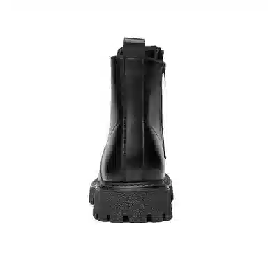 Fapai Classic Lace-Up Martin Boots Black