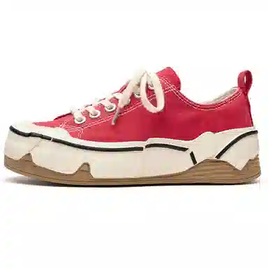 Beau Today Low Top Casual Sneakers Red
