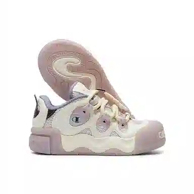 Champion Puffy Donut Low Sneakers Cream Purple