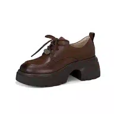 Jessica Sophia Classic Lace-Up Loafers 6cm