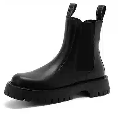 Kangaroo Head Chelsea Boots Black