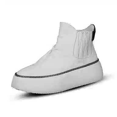 Taidian Chelsea Boots White