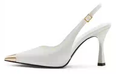 Charles & Keith PU Pointed Toe Heeled Sandals