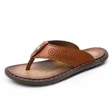 潮泽 时尚简约 防磨人字拖鞋 男款