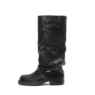 PVAJ Cool Girl Chunky Mid-Calf Boots