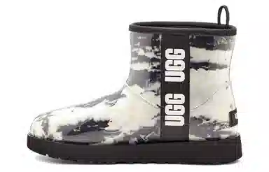 UGG Classic Clear Mini Marble Black White