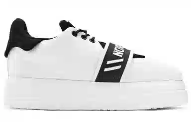 NORVINCY Elastic Thick Sole Flyknit Sneakers Black White