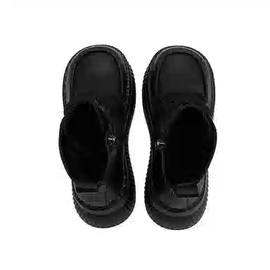 优质皮面厚底休闲百搭松糕鞋 短靴 女款