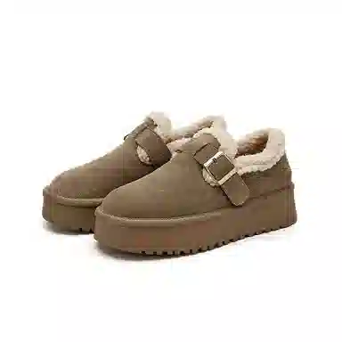 DAPHNE Suede Ankle Snow Boots