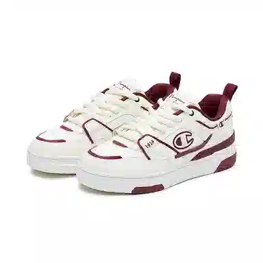 Champion Trainer Skate V1 Milk White/Student Red