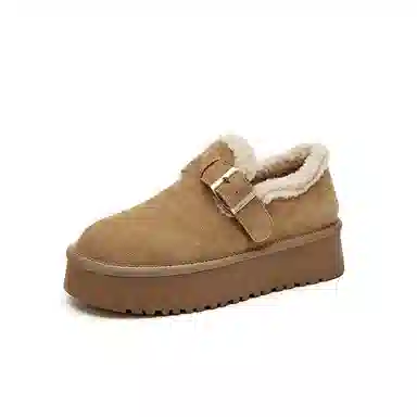 DAPHNE Suede Ankle Snow Boots