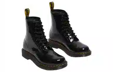 Dr. Martens 1460 Leopard Embossed Black