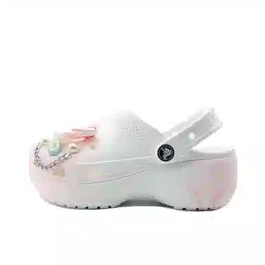 Crocs Classic Platform Clog White Pink