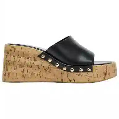 ZARA Slip-On Sandals Black