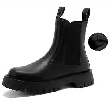 Kangaroo Head Chelsea Boots Black