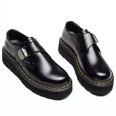 VFTS Low Top Casual Leather Sneakers Black