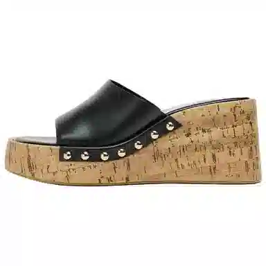 ZARA Slip-On Sandals Black