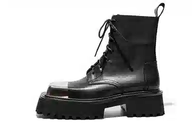 STOOSHE Mecha Series Metal Toe Martin Boots Black