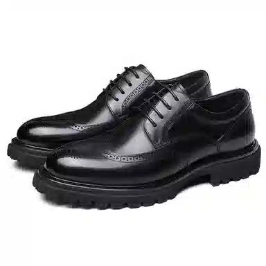 LAORENTOU Business Leather Shoes 3.5cm