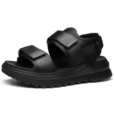 法派 织物 休闲百搭 沙滩凉鞋 男款 黑色