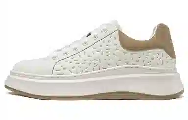 AOKANG Fashion Low-Top White Apricot