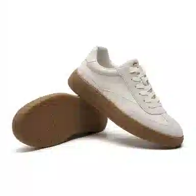 C.BANNER Classic Low-Top Sneakers White