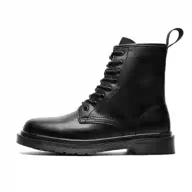 驰狼 二层牛皮 百搭舒适潮流 马丁靴 男款 黑色