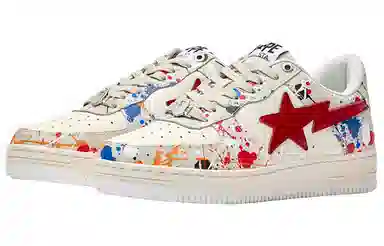 A BATHING APE STA White Red