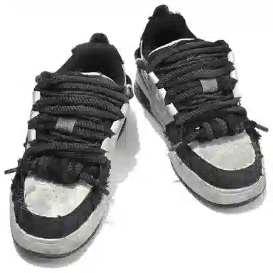 SK.TRIP Burgundy Low Sneakers