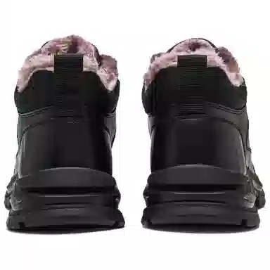 蜀黍家 合成革 时尚防滑保暖耐磨 短靴 男款 黑色