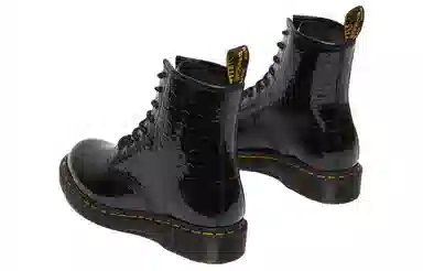 Dr. Martens 1460 Leopard Embossed Black