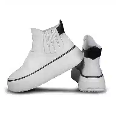 Taidian Chelsea Boots White