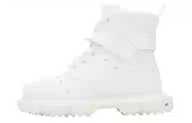NORVINCY High-Top Platform Martin Boots White
