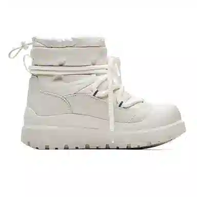Mule Donkey Snow Boots White