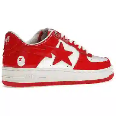 A BATHING APE STA Low Red White