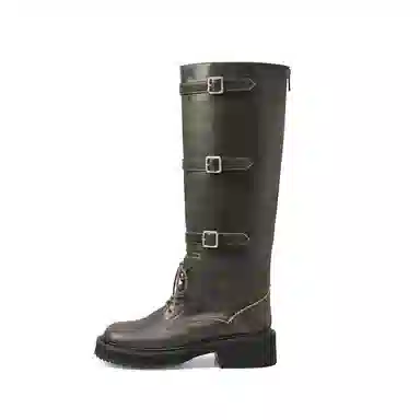 Lost in Echo High Boots Green