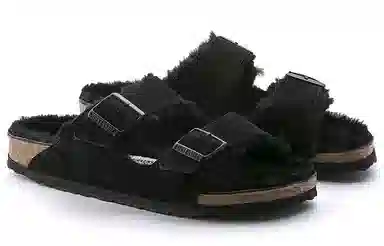 Birkenstock Arizona Shearling Black