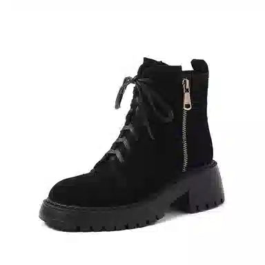 Yeezy Reezy Suede Retro Round Toe Chelsea Boots Women