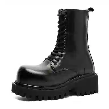 Zhenran 10cm Height Increase Biker Boots